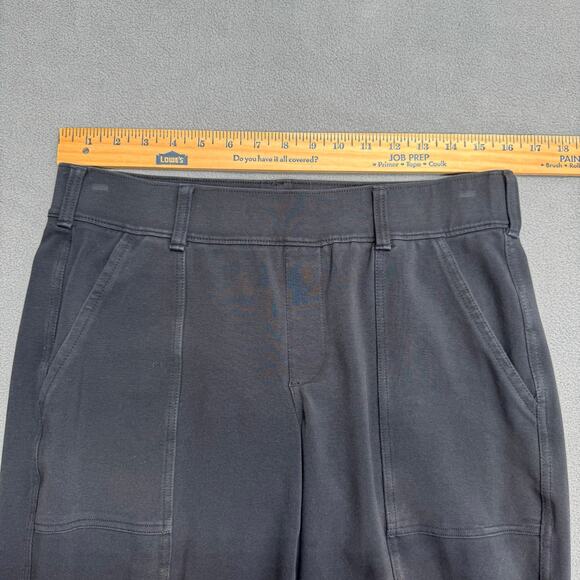 Lands End Starfish Straight Leg Pant Womens M (10-12) Black Casual Comfy Pull On - Picture 9 of 16